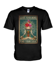 LOSE YOUR MIND FIND YOUR SOUL V-Neck T-Shirt tile