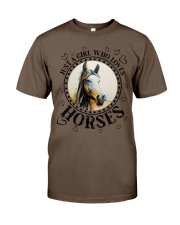 JUST A GIRL WHO LOVES HORSES Classic T-Shirt tile