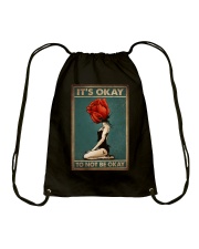 IT'S OKAY TO NOT BE OKAY Drawstring Bag tile