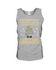 YOU CAN'T JUST PAUSE A GAME Unisex Tank tile