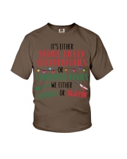 IT'S EITHER SERIAL KILLER DOCUMENTARIES Youth T-Shirt tile