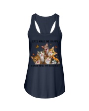 CATS MAKE ME HAPPY Ladies Flowy Tank tile