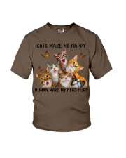 CATS MAKE ME HAPPY Youth T-Shirt tile