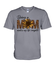 BEING A MOM MAKE MY LIFE COMPLETE V-Neck T-Shirt tile
