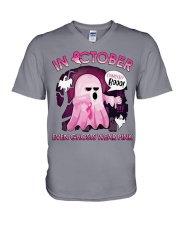 IN OCTOBER EVEN GHOST WEAR PINK V-Neck T-Shirt tile