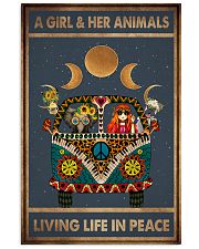A GIRL HER ANIMALS LIVING LIFE IN PEACE 11x17 Poster front