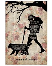 HIKING GIRL AND DOG - CUSTOM NAME 11x17 Poster front