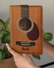 GUITAR NOTEBOOK - CUSTOM NAME Medium - Leather Notebook aos-medium-leather-notebook-lifestyle-front-03