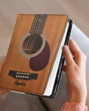 GUITAR NOTEBOOK - CUSTOM NAME Medium - Leather Notebook aos-medium-leather-notebook-lifestyle-front-05