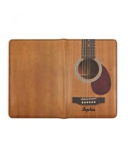 GUITAR NOTEBOOK - CUSTOM NAME Medium - Leather Notebook full
