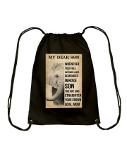 MY DEAR SON Drawstring Bag tile