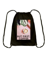 BUT FIRST - COFFEE Drawstring Bag tile