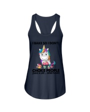 I BAKE SO I DON'T CHOKE PEOPLE Ladies Flowy Tank tile