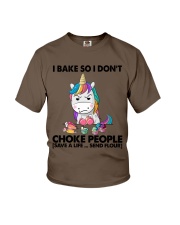 I BAKE SO I DON'T CHOKE PEOPLE Youth T-Shirt tile