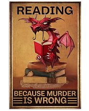 READING BECAUSE MURDER IS WRONG 11x17 Poster front