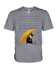 CAT MUSIC V-Neck T-Shirt tile
