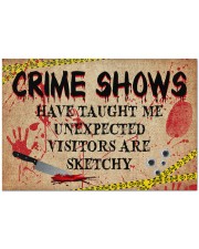 CRIME SHOWS Doormat 34" x 23" front