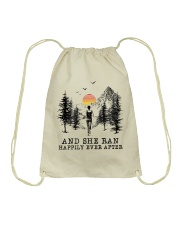 AND SHE RAN HAPPILY EVER AFTER Drawstring Bag tile