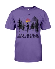 AND SHE RAN HAPPILY EVER AFTER Premium Fit Mens Tee tile