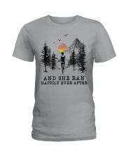 AND SHE RAN HAPPILY EVER AFTER Ladies T-Shirt tile