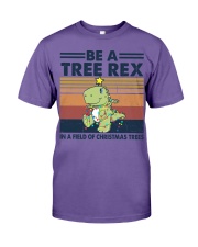 BE A TREE REX IN A FIELD OF CHRISTMAS TREES Premium Fit Mens Tee tile