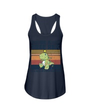 BE A TREE REX IN A FIELD OF CHRISTMAS TREES Ladies Flowy Tank tile