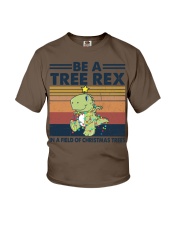 BE A TREE REX IN A FIELD OF CHRISTMAS TREES Youth T-Shirt tile