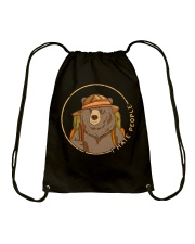 I HATE PEOPLE Drawstring Bag tile