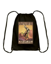 YOU DON'T STOP RIDE Drawstring Bag tile