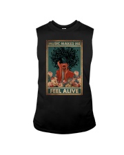 MUSIC MAKES ME FEEL ALIVE Sleeveless Tee tile