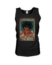 MUSIC MAKES ME FEEL ALIVE Unisex Tank tile