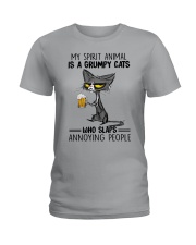 MY SPIRIT ANIMAL IS A GRUMPY CATS Ladies T-Shirt tile