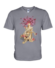 BREAST CANCER V-Neck T-Shirt tile