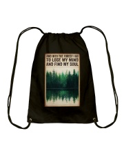 INTO THE FOREST I GO TO LOSE MY MIND Drawstring Bag tile