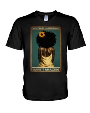 TODAY ONLY HAPPEN ONCE MAKE IT AMAZING V-Neck T-Shirt tile