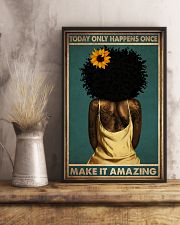 TODAY ONLY HAPPEN ONCE MAKE IT AMAZING 11x17 Poster lifestyle-poster-3