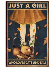 JUST A GIRL WHO LOVES CATS AND FALL 11x17 Poster front