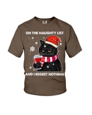 ON THE NAUGHTY LIST AND I REGRET NOTHING Youth T-Shirt tile