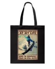 SOMETIME I LOOK BACK AT MY LIFE Tote Bag tile