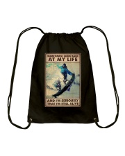SOMETIME I LOOK BACK AT MY LIFE Drawstring Bag tile