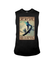SOMETIME I LOOK BACK AT MY LIFE Sleeveless Tee tile