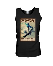 SOMETIME I LOOK BACK AT MY LIFE Unisex Tank tile