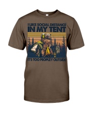 I LIKE SOCIAL DISTANCING IN MY TENT Classic T-Shirt tile