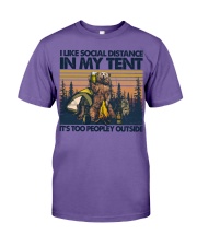 I LIKE SOCIAL DISTANCING IN MY TENT Premium Fit Mens Tee tile