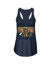 I LIKE SOCIAL DISTANCING IN MY TENT Ladies Flowy Tank tile