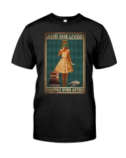 AND SHE LIVED HAPPILY EVER AFTER Premium Fit Mens Tee tile
