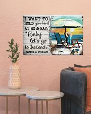FAMILY - I WANT TI HOLD YOUR HAND - CUSTOM NAME 24x16 Poster poster-landscape-24x16-lifestyle-22