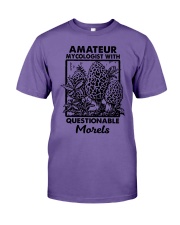 AMATEUR MYCOLOGIST WITH QUESTIONABLE MORELS Premium Fit Mens Tee tile