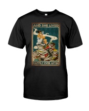 AND SHE LIVED HAPPILY EVER AFTER Premium Fit Mens Tee tile
