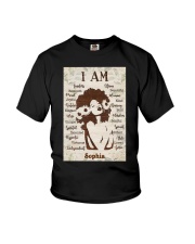 AFRO GIRL - CUSTOM NAME Youth T-Shirt tile